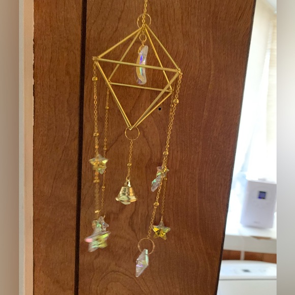 New Colorful Metal Rainbow Star Moon Wind Chimes Sun Catcher Window Home Decor - Picture 8 of 12